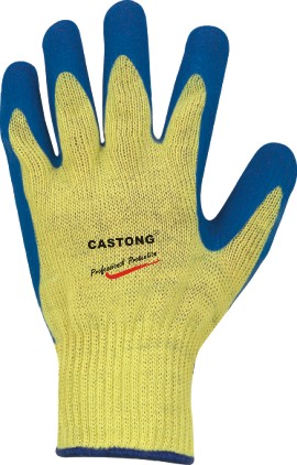 100% para-aramid glove coated with latex